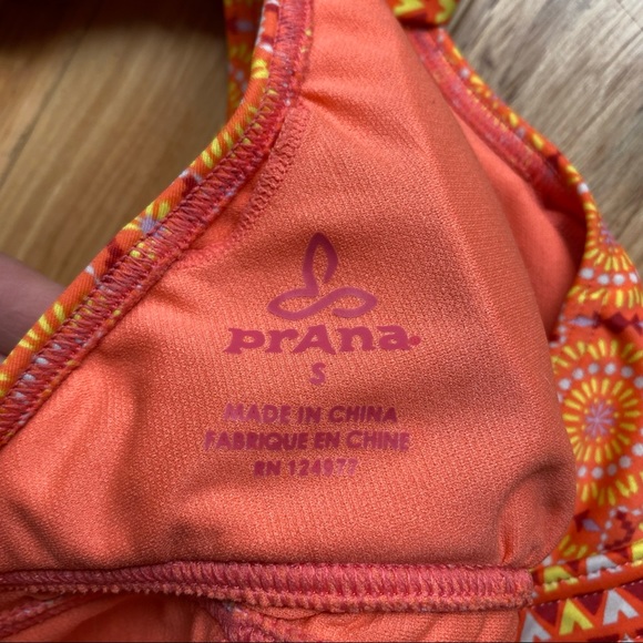 PrAna Lahari Neon Orange Sundial One Piece - Picture 6 of 9